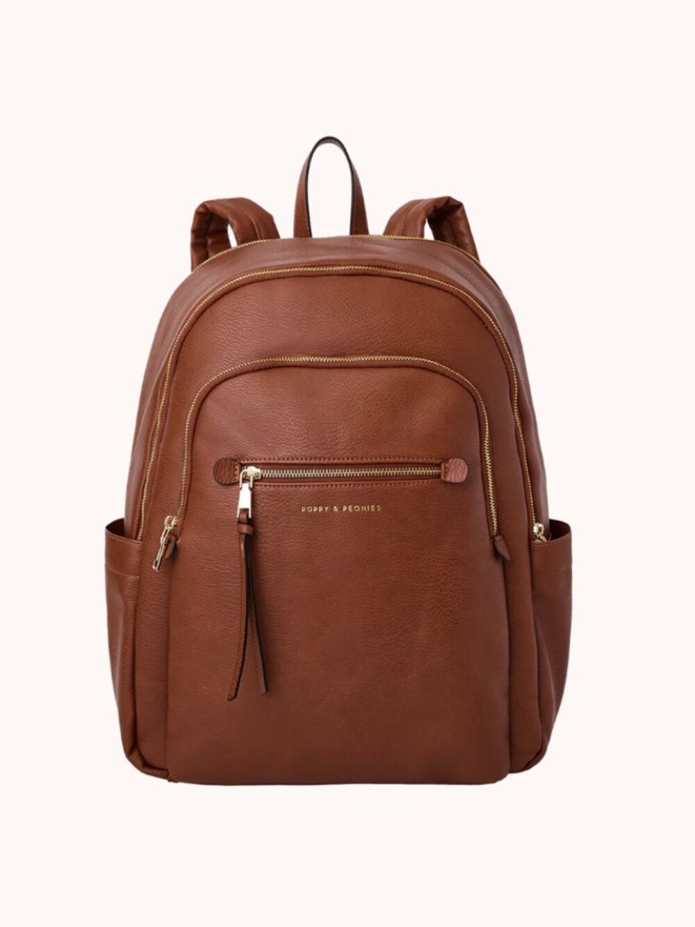 Poppy & Peonies Detour Backpack in Chestnut